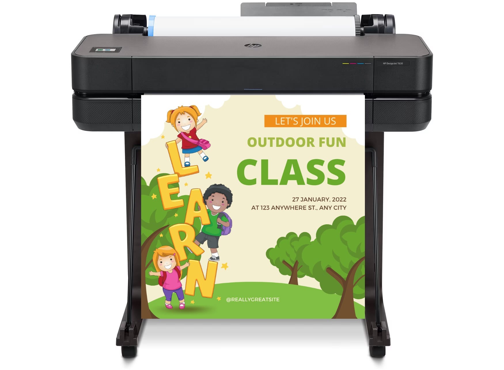 School Poster Printer. Poster Maker Machine.