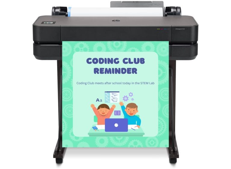 Poster Making Machine For Classrooms.