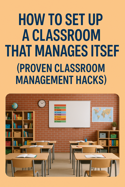 Classroom setup with calm corners, student job board, visual routines, and a clear flow that encourages student independence and self-regulation. Classroom Management Hacks