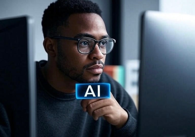 Illustration of AI tools being used in a modern K–12 classroom to support teachers with lesson planning, student engagement, and administrative tasks.