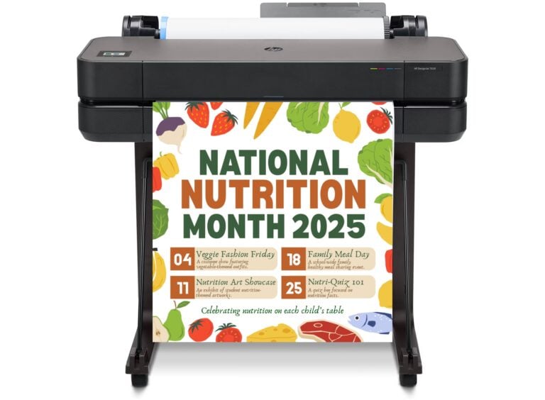 A colorful classroom poster featuring laminated posters, vocabulary word walls, student-created anchor charts, and visual schedules; students are actively interacting with the visuals.