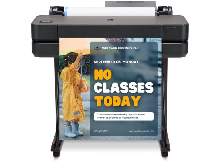 A vibrant K-12 classroom display featuring colorful posters created with Education Graphic Solutions' poster maker printers, showcasing engaging educational visuals.