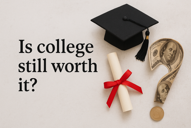 Is a college degree still worth it in 2025? With $1.8T in student debt and AI transforming jobs, this blog weighs the pros (high ROI, stability) against cons (costs, obsolescence). Discover real stories, 2025 stats, and alternatives like trades or bootcamps to decide your path.