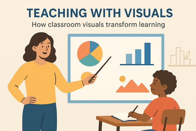 Students learning with posters and anchor charts in a visually engaging classroom.