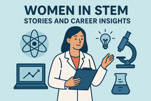 Female AI researcher Dr. Aisha Patel leading a diverse team in ethical AI development, representing women breaking barriers in STEM careers