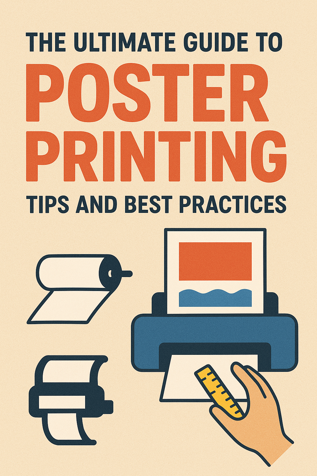 Poster Printing - Vibrant 24x36-inch glossy poster printed professionally, showcasing bold colors and sharp text, designed with a school poster maker for a classroom display.
