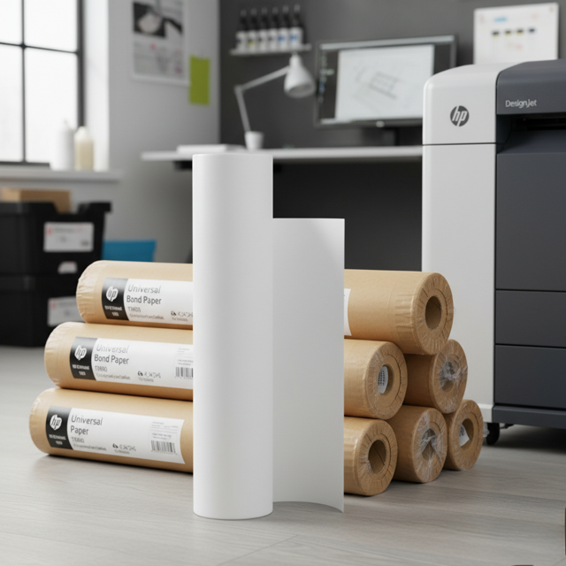 Close-up of a high-gloss poster printer paper sheet showcasing bold colors and sharp details from an inkjet print, ideal for event promotions and wall art in 2025.