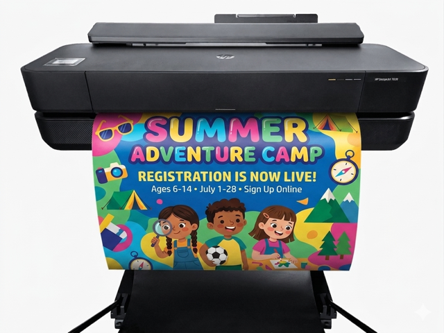 Students using classroom anchor charts and visual learning supports created with a poster machine for school