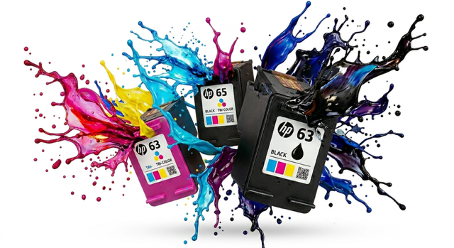 Poster printer ink cartridges designed for vibrant large-format printing, classroom posters, educational graphics, and school displays.