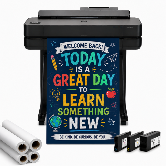Education Graphics Bronze poster printer machine entry-level school package
